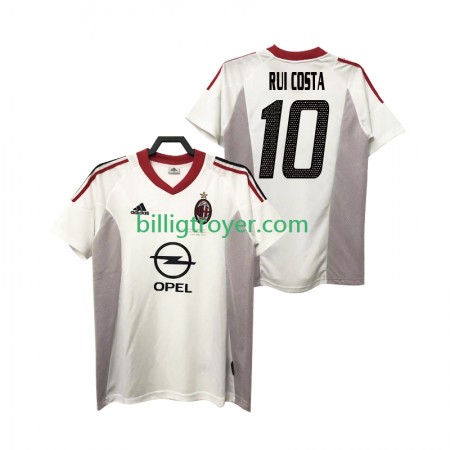 Billige Fotballdrakter AC Milan rui costa 10 2004 Retro Bortedraktsett 2005 Kortermet